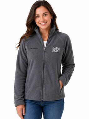 Columbia Gray Fleece Jacket Small Texas A&M Aggies Full Zip